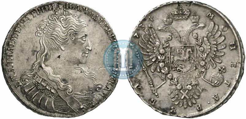 Picture 1 rouble 1734 year  "Type of 1734"