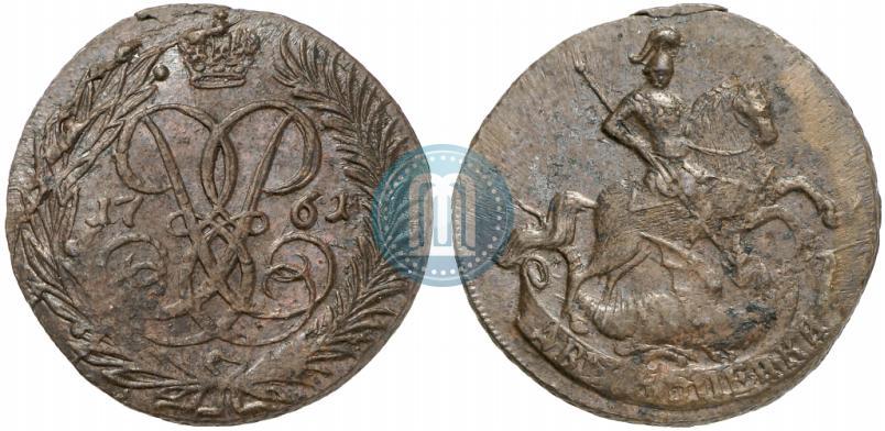 Picture 2 kopecks 1761 year  "Nominal under St. George"