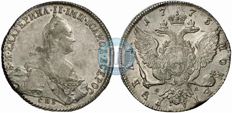 Picture 1 rouble 1773 year СПБ-ФЛ 