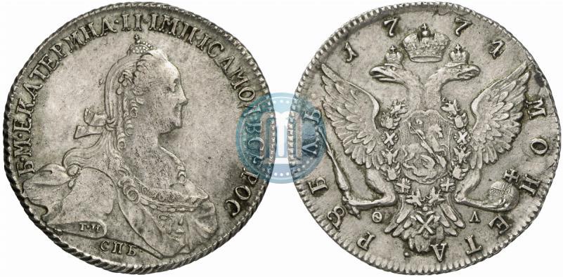 Picture 1 rouble 1774 year СПБ-ФЛ 