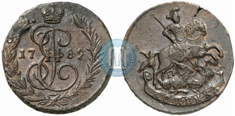 Picture 1 kopeck 1789 year ЕМ 