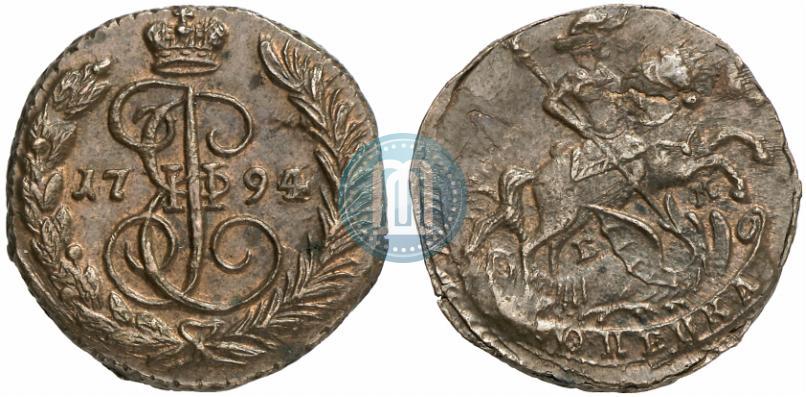Picture 1 kopeck 1794 year ЕМ 
