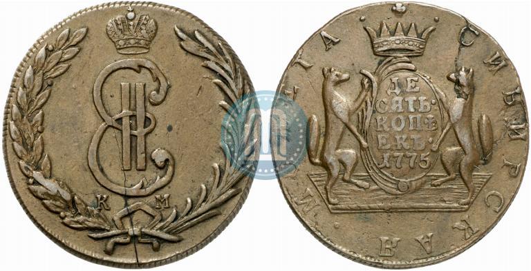 Picture 10 kopecks 1775 year КМ 