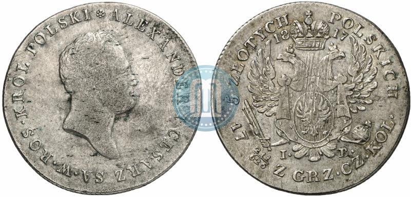 Picture 5 złotych 1817 year IB 