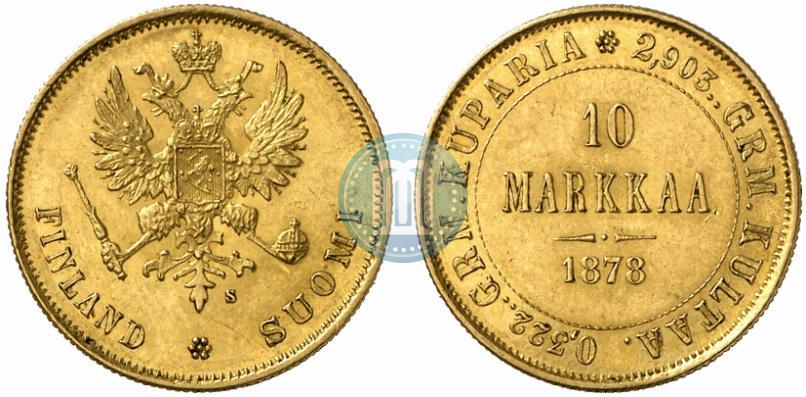 Picture 10 markkaa 1878 year S 