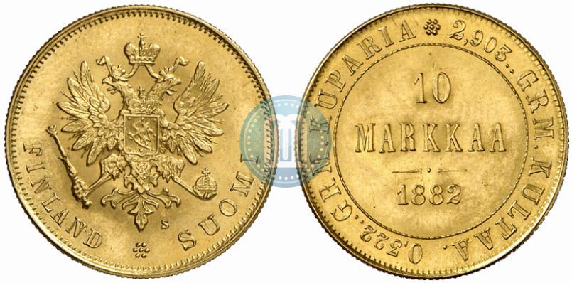 Picture 10 markkaa 1882 year S 