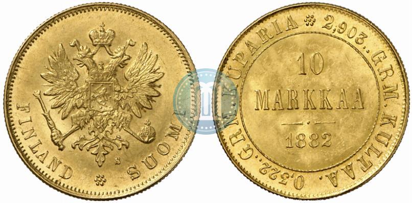 Picture 10 markkaa 1882 year S 
