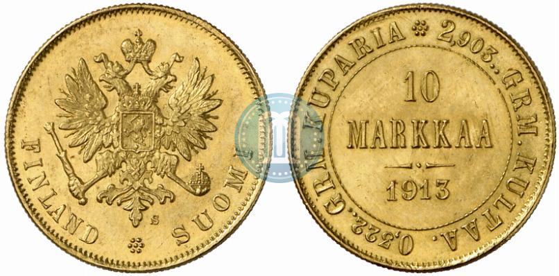Фото 10 марок 1913 года S 