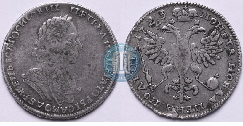 Picture Poltina 1723 year  "Portrait in ancient armour"