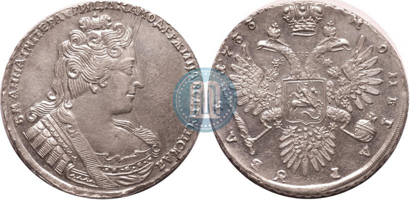 Фото 1 рубль 1733 года  