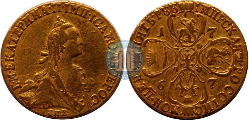 Picture 5 roubles 1767 year СПБ 