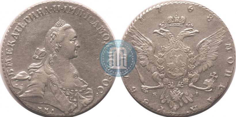 Фото 1 рубль 1768 года ММД-EI 