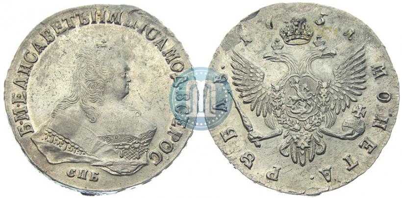 Picture 1 rouble 1751 year СПБ 