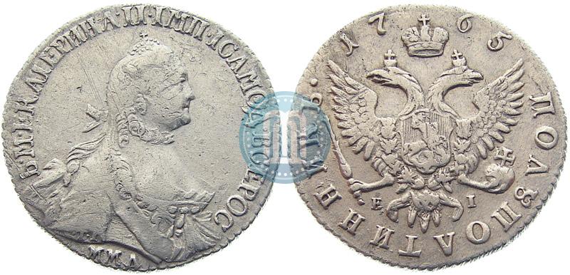 Фото Полуполтинник 1765 года ММД-EI-Т.I. 