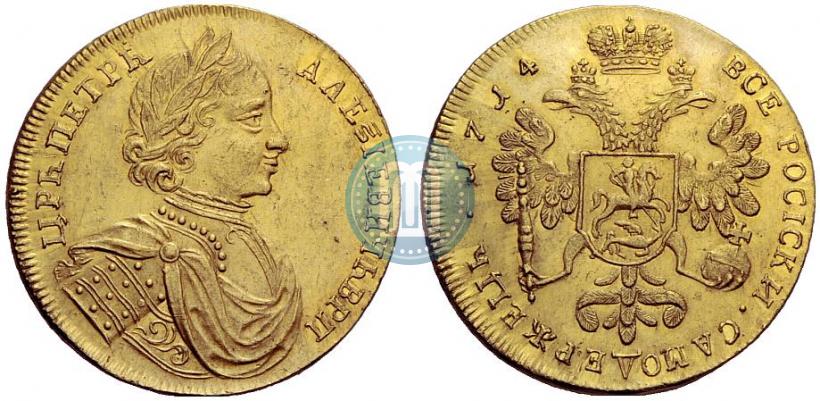 Фото 2 червонца 1714 года  