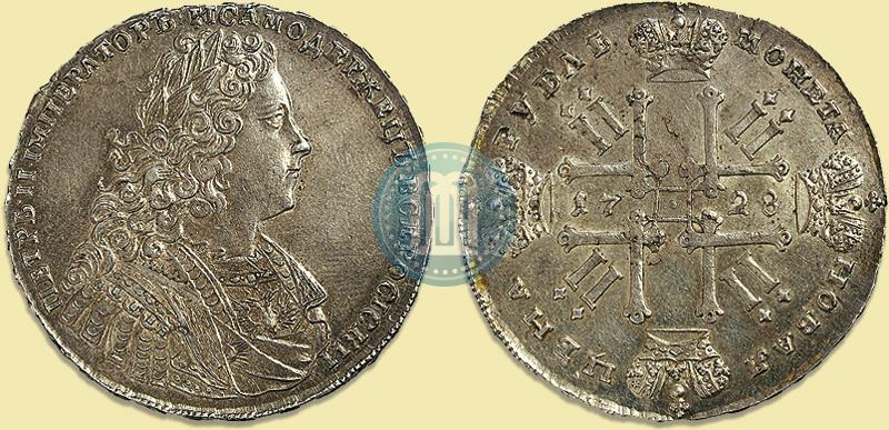 Picture 1 rouble 1728 year  "Type of 1728"