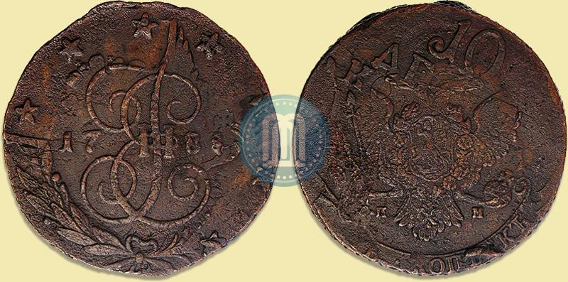 Фото 5 копеек 1788 года ММ 