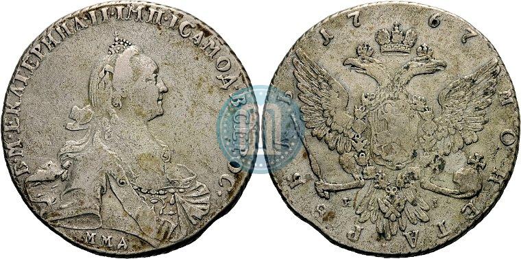 Picture 1 rouble 1767 year ММД-EI 