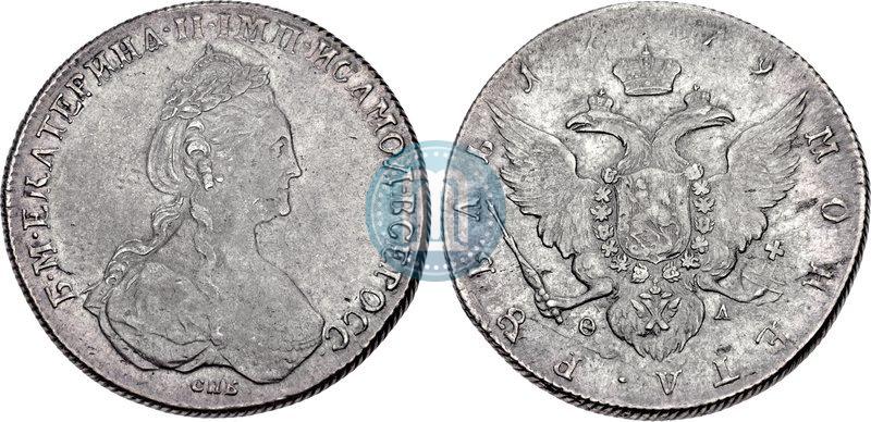 Picture 1 rouble 1779 year СПБ-ФЛ 