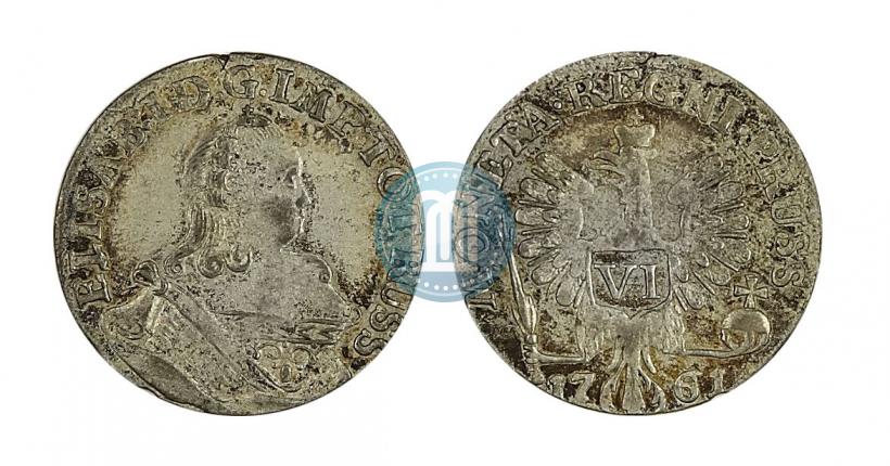 Picture 6 groszy 1761 year  