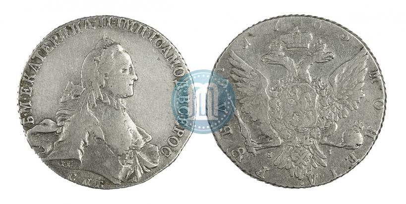 Фото 1 рубль 1763 года СПБ-ЯI 