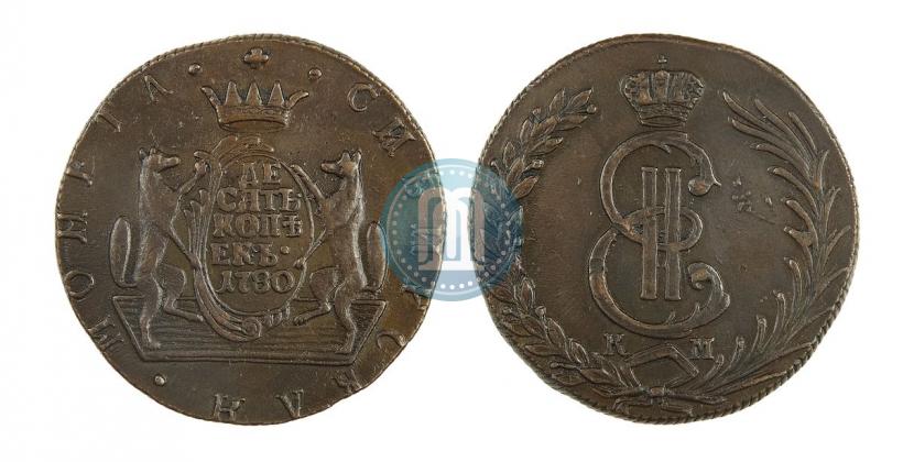 Picture 10 kopecks 1780 year КМ 