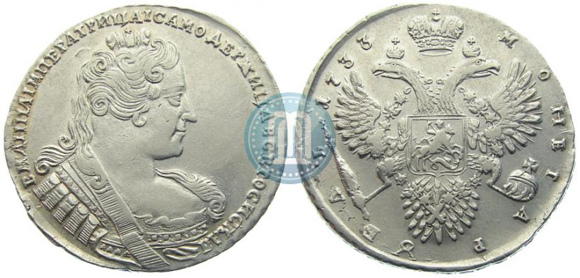 Picture 1 rouble 1733 year  