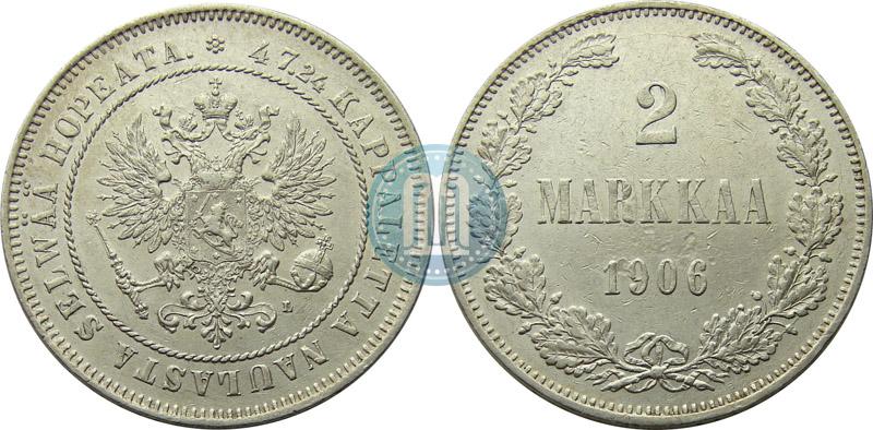 Picture 2 markkaa 1906 year L 