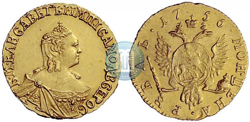 Picture 1 rouble 1756 year  