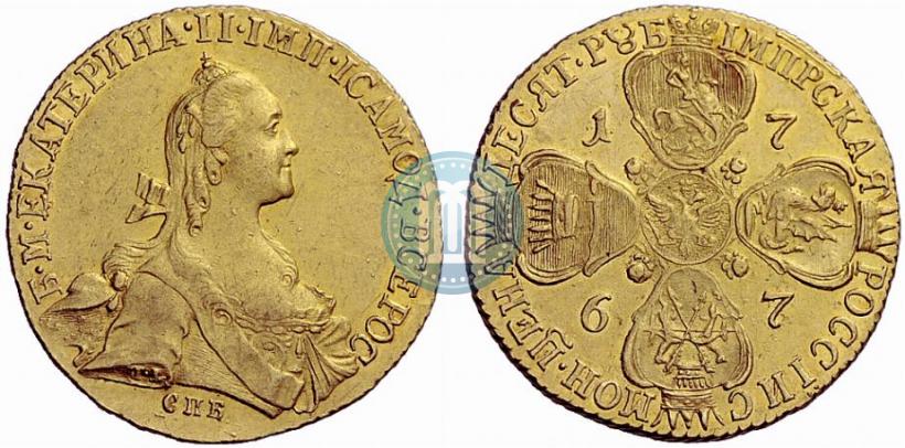 Picture 10 roubles 1767 year СПБ 