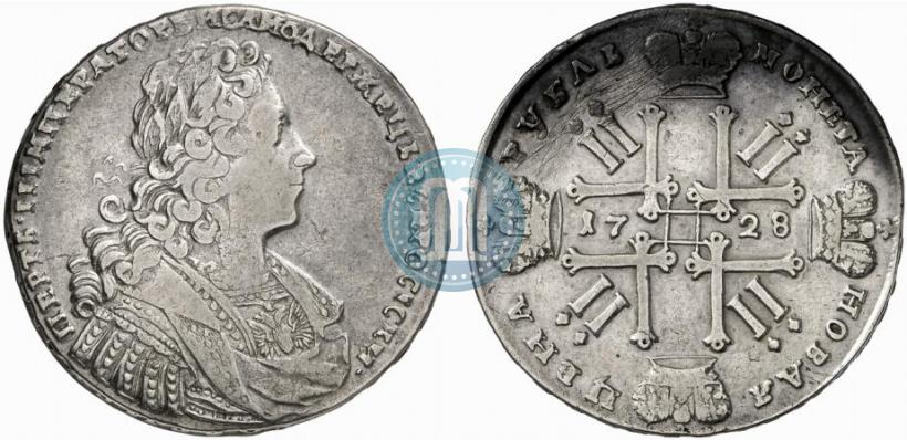 Фото 1 рубль 1728 года  "Тип 1728"