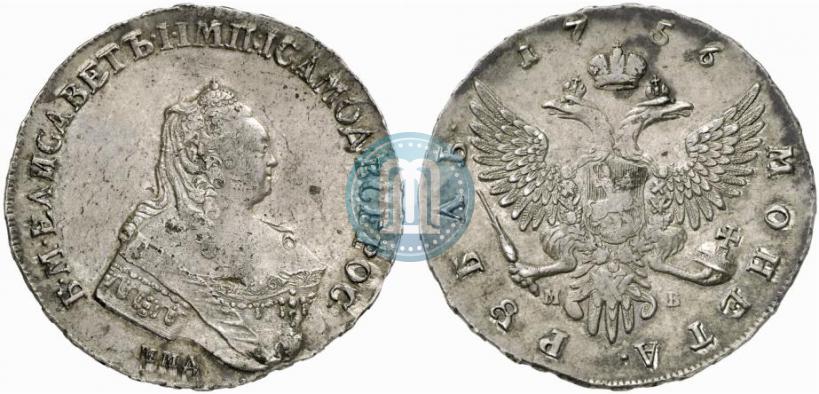 Picture 1 rouble 1756 year ММД-МБ 