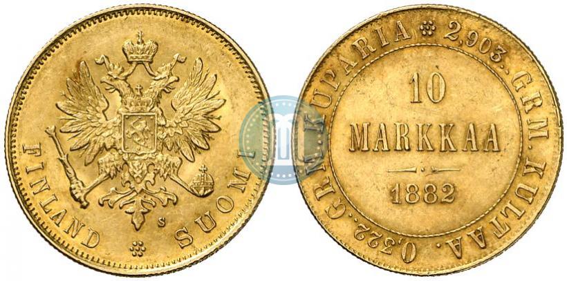 Picture 10 markkaa 1882 year S 