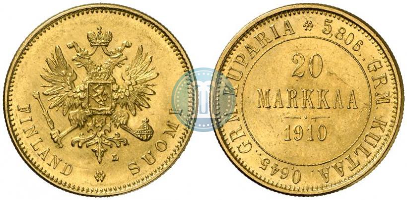 Picture 20 markkaa 1910 year L 