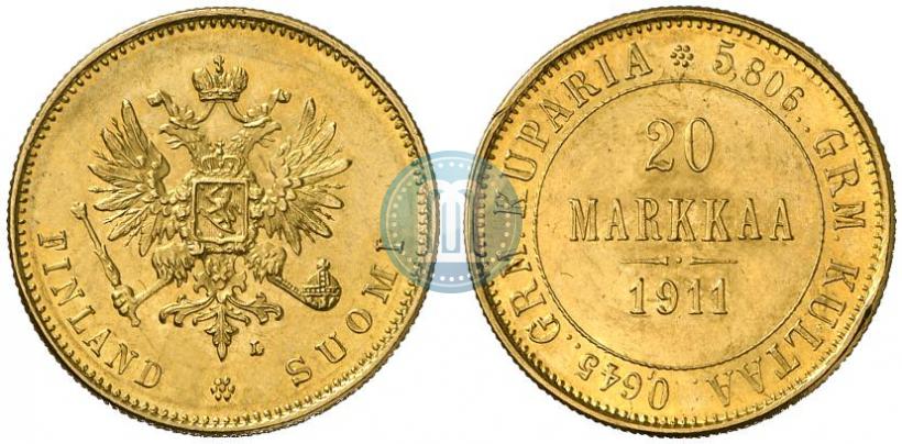 Picture 20 markkaa 1911 year L 