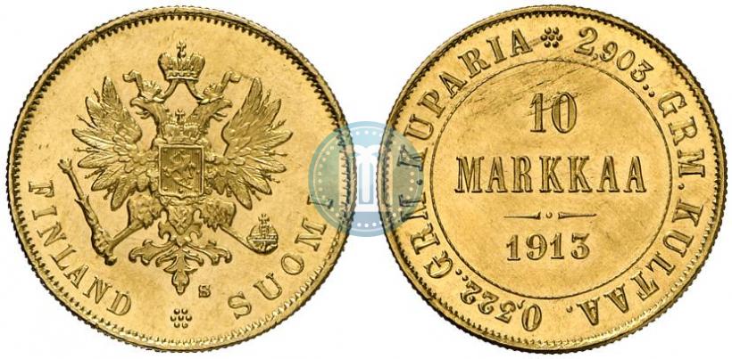 Фото 10 марок 1913 года S 
