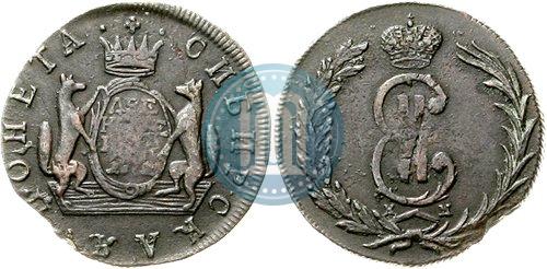 Фото 2 копейки 1772 года КМ 