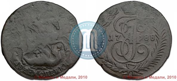Picture 2 kopecks 1788 year ТМ 