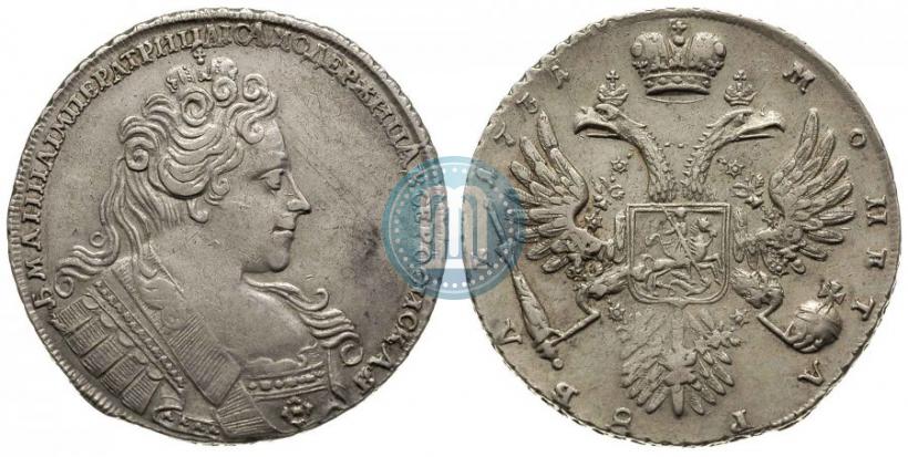 Picture 1 rouble 1731 year  