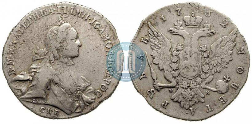 Picture 1 rouble 1762 year СПБ-НК 
