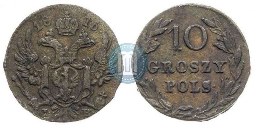 Picture 10 groszy 1816 year IB 