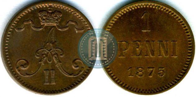 Picture 1 penni 1875 year  