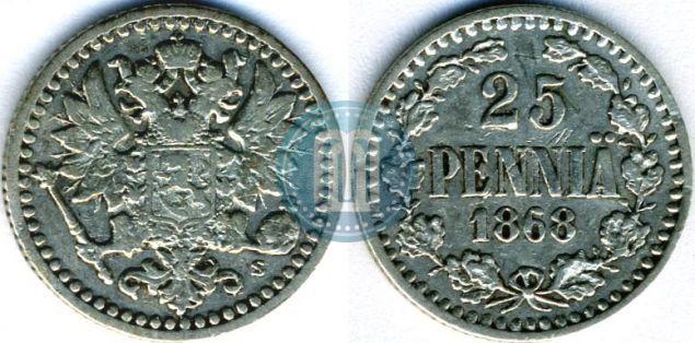 Picture 25 pennia 1868 year S 