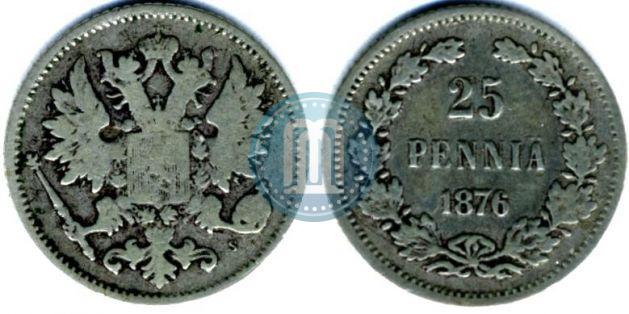 Picture 25 pennia 1876 year S 