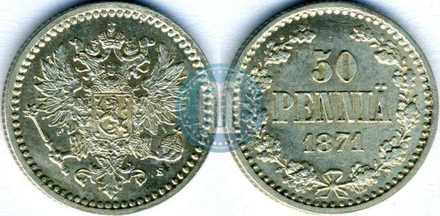 Picture 50 pennia 1871 year S 