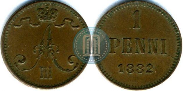Фото 1 пенни 1882 года  