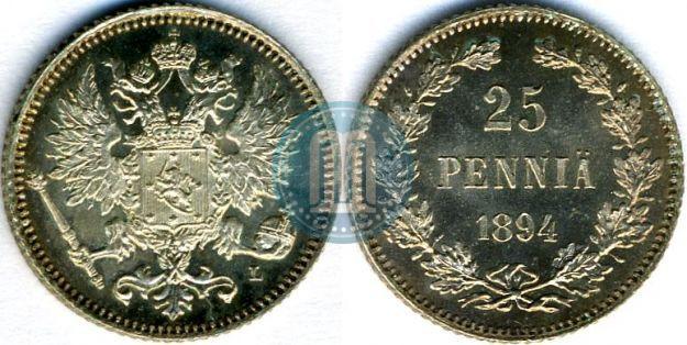 Picture 25 pennia 1894 year L 