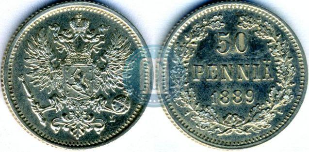 Фото 50 пенни 1889 года L 