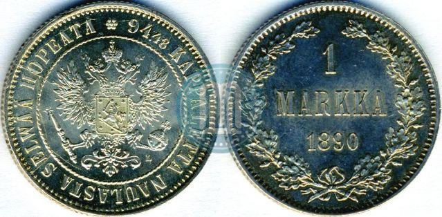 Picture 1 markka 1890 year L 