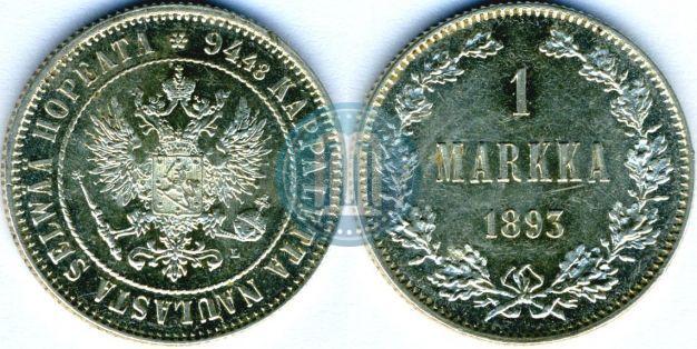 Picture 1 markka 1893 year L 